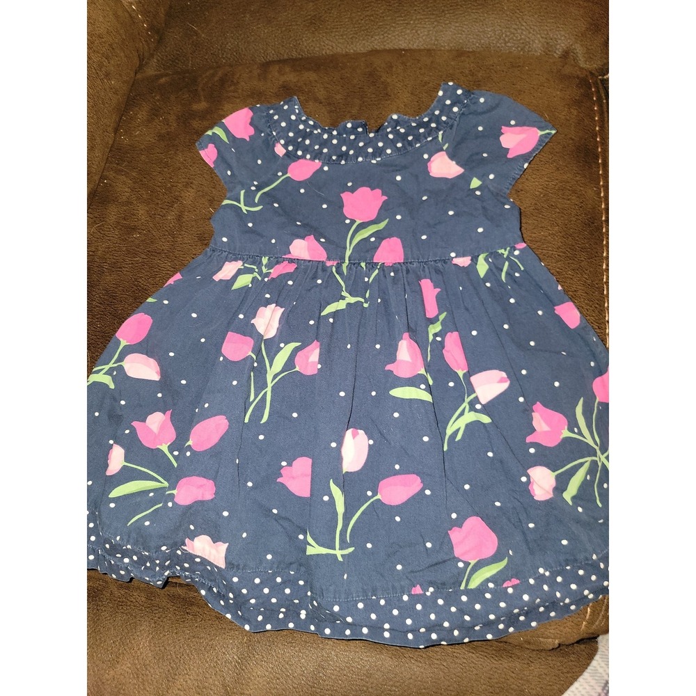 Gymboree outlet bright tulip navy dress size 2t